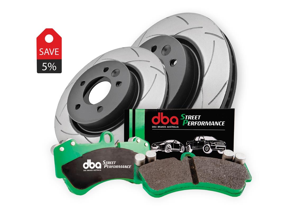 Brake Kit - Street Series T2 Slotted &amp; Street Performance Brake Pads (2x DBA625S + DB1361SP)