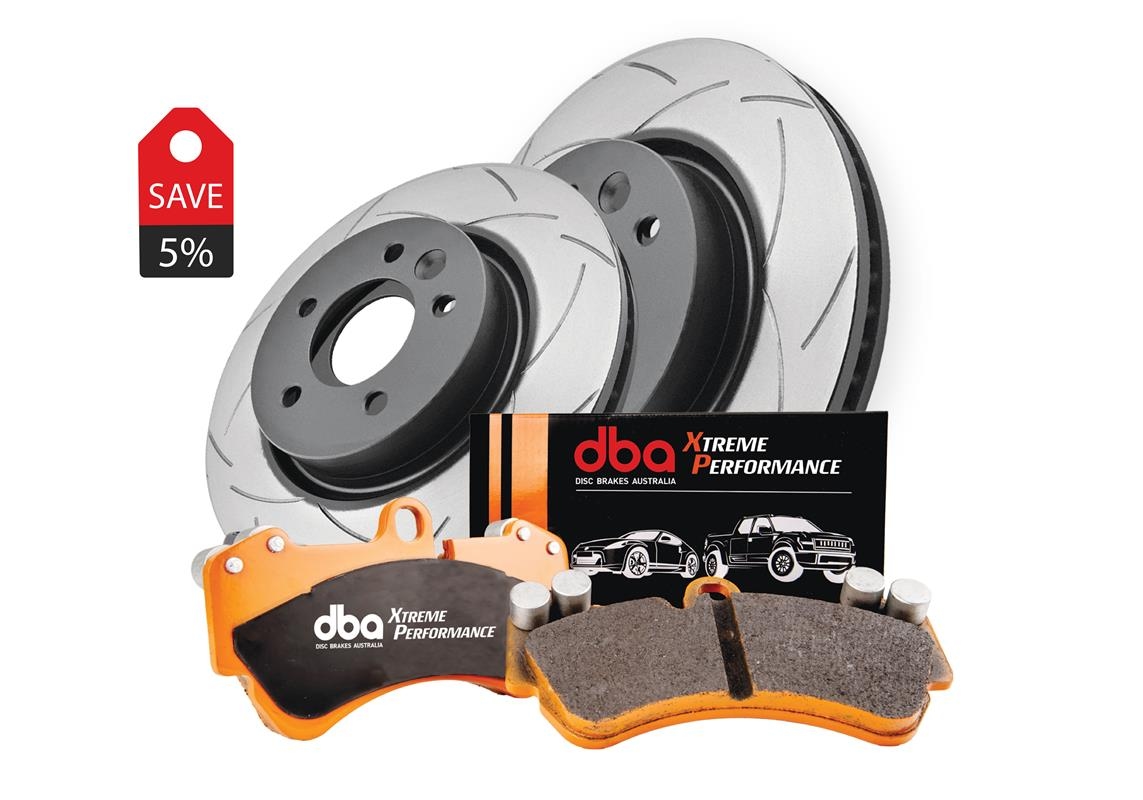 Brake Kit - Street Series T2 Slotted &amp; Xtreme Performance Brake Pads (2x DBA534S + DB1283XP)