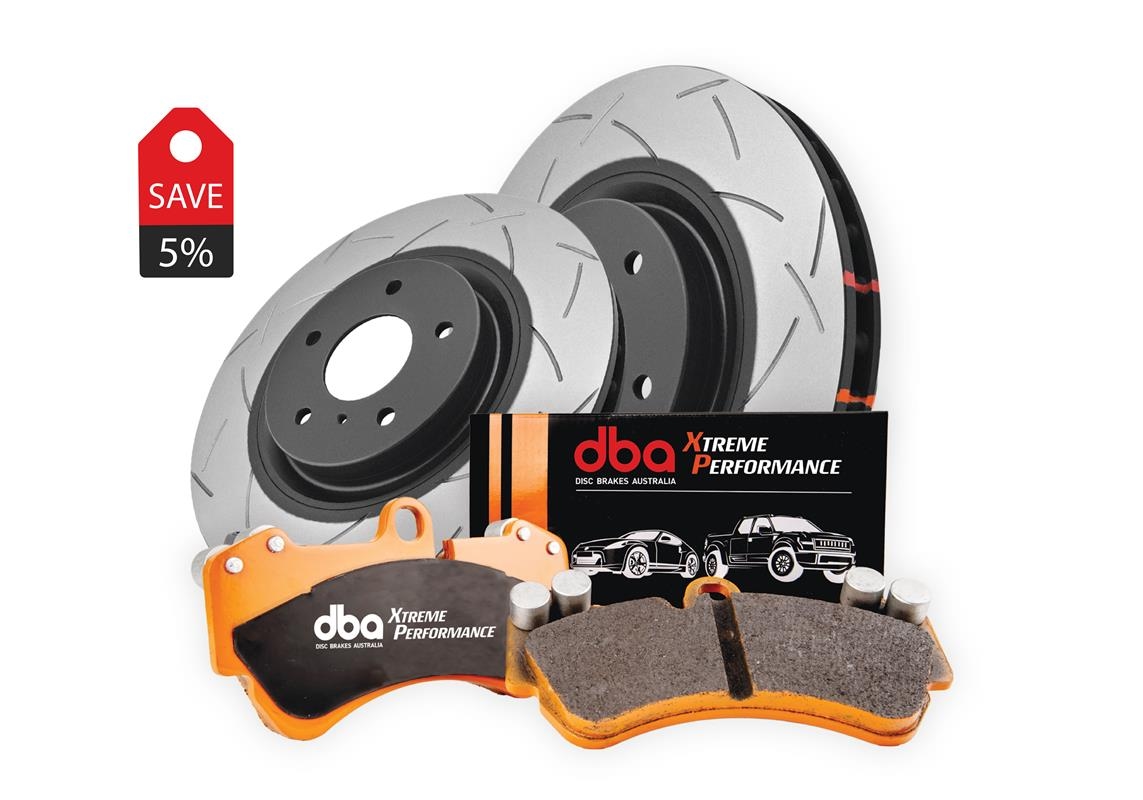 Brake Kit - 4000 Series T3 Slotted &amp; Xtreme Performance Brake Pads (2x DBA42698S + DB9031XP)