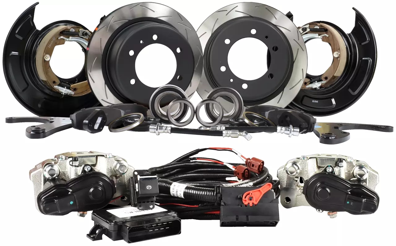 Drum To Disc Conversion Kit With Electric Handbrake