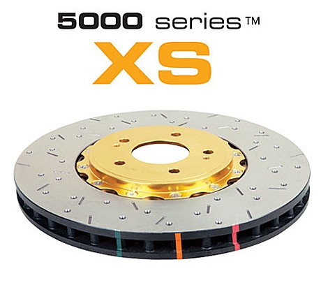 5000 series - Crossed Drilled &amp; Slotted 2-Piece Gold Hat