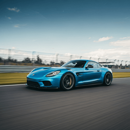 GT car mid-corner